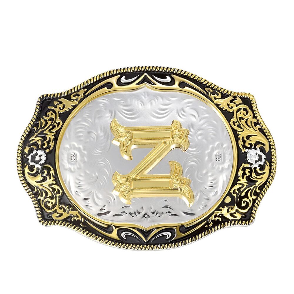 9511 Belt Buckle โWestern Initial Letters ABJ to Z Christmas Halloween